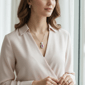 Saffron 1ctw. Pink Emerald Cut Diamond Halo Pendant Necklace - image 4