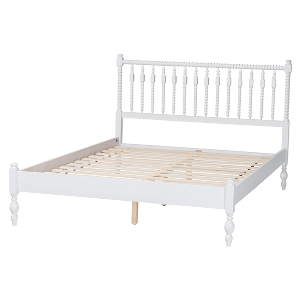 Baxton Studio Callison Spindle Farmhouse Platform Full Bed