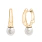 Diamond Classics(tm) Prl Huggie Hoops - image 1