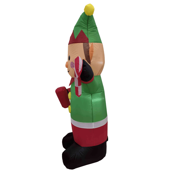 Northlight 4.25ft. Lighted Inflatable Elf Outdoor Christmas Decor