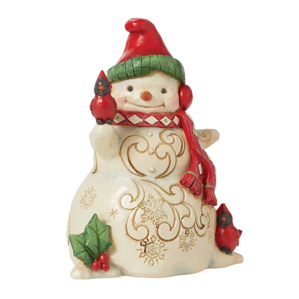 Jim Shore Heartwood Creek Snowman with Earmuffs Christmas Figure