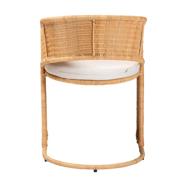 bali & pari Palm Bohemian Light Honey Rattan Dining Chair