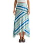 Womens CITY BLUES Spliced Stripe Hi Low Skirt - image 1