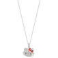 Hello Kitty Crystal Pendant Necklace w/ 18in. Chain - image 2