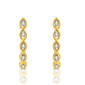 Diamond Classics&#40;tm&#41; 1/10ctw. Diamond Yellow Hoop Earrings - image 1