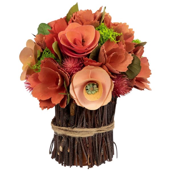 Northlight Seasonal Artificial Mixed Flora Wooden Spring Bouquet