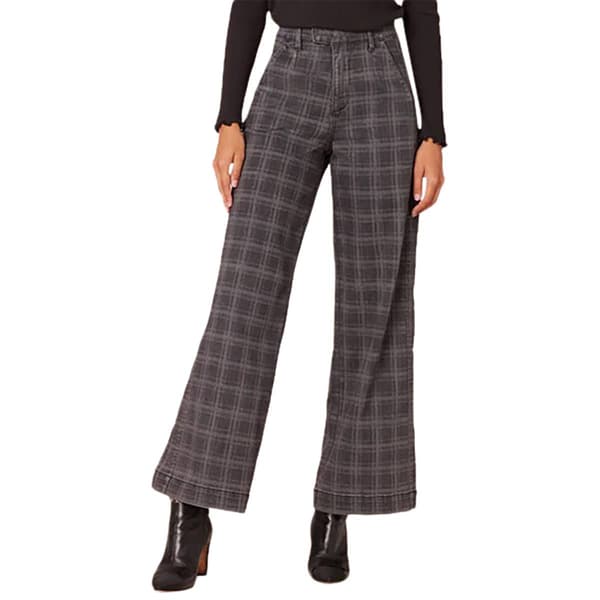 Womens Democracy Absolution&#40;R&#41; Wide Leg Plaid Pants - image 