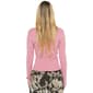 Juniors No Comment Ribbed Snap Button Henley Pullover Sweater - image 2