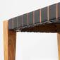 South Shore Balka Woven Matte Black Leather Bench - image 5