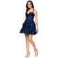 Juniors Blondie Nites Glitter Double Tier Corset Skater Dress - image 4