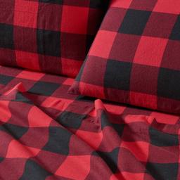 Freshfolds Premium Turkish Cotton Plaid Flannel 4pc. Sheet Set