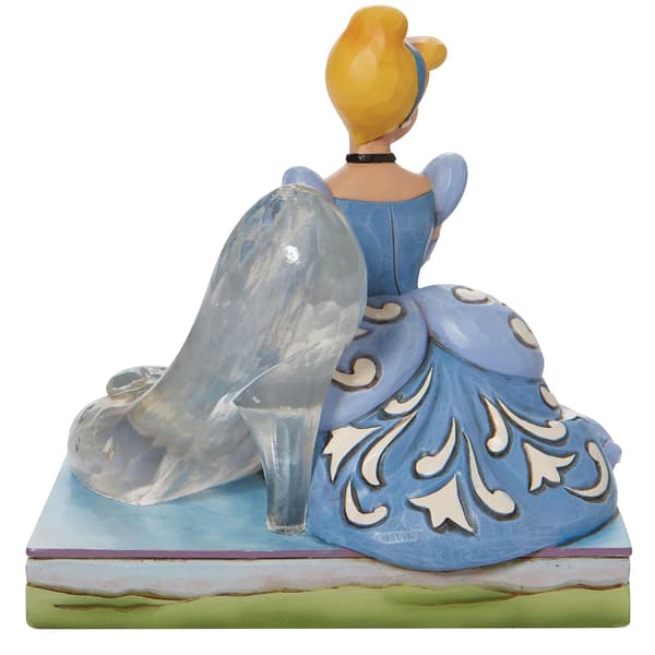 Jim Shore Blue Cinderella & Glass Slipper Figurine