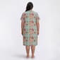 Plus Size White Orchid Gardens Floral Henley Sleepshirt - image 2