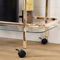South Shore Maliza Gold and Glass Bar Cart - image 4