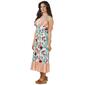 Womens Absolutely Famous Floral Ruffle Tier Midi Dress - image 4