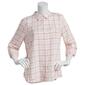 Womens Tommy Hilfiger Sport Button Down Roll Tab Paseo Plaid Top - image 1