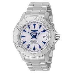 Mens Invicta Silver Dial Quartz Automatic Watch - 7033