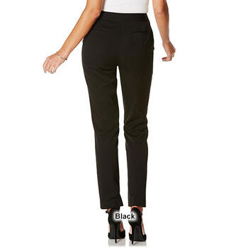 Womens Rafaella® Curvy Fit Gabardine Slim Leg Pants - Boscov's