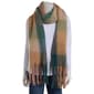 Womens Renshun Plush Blanket Scarf with Noodle Fringes - image 1