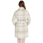Womens Nine West Plaid Faux Wool Coat With Belt - image 2