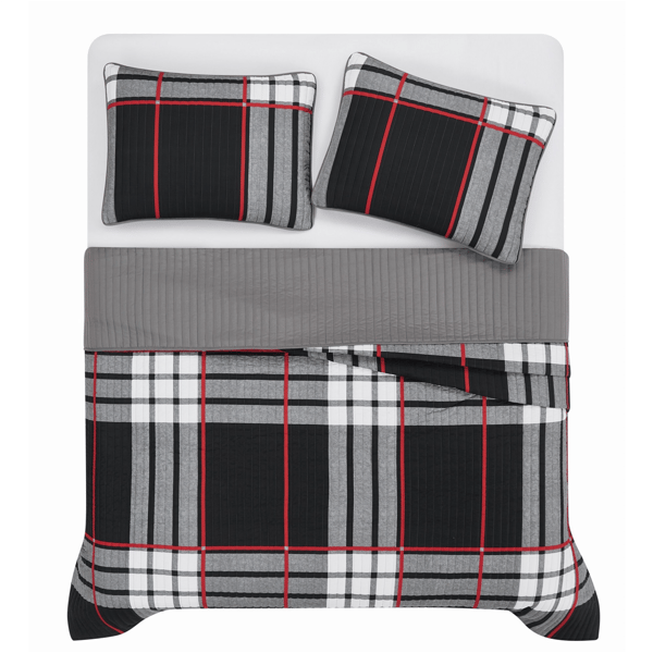 Truly Soft Danbury Plaid 3pc. Quilt Set