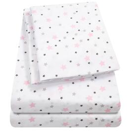 Sweet Home Collection Kids Fun & Colorful Stars Sheet Set