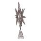 Kurt Adler 15.5-Inch Silver Glitter Wire 3D Star Treetop - image 2