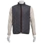 Mens Tahari Quilted Vest with Suede Trim - image 1