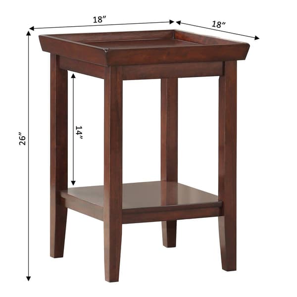 Convenience Concepts Ledgewood End Table w/ Shelf