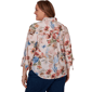 Plus Size Alfred Dunner Camden Market Floral Button Front Blouse - image 2
