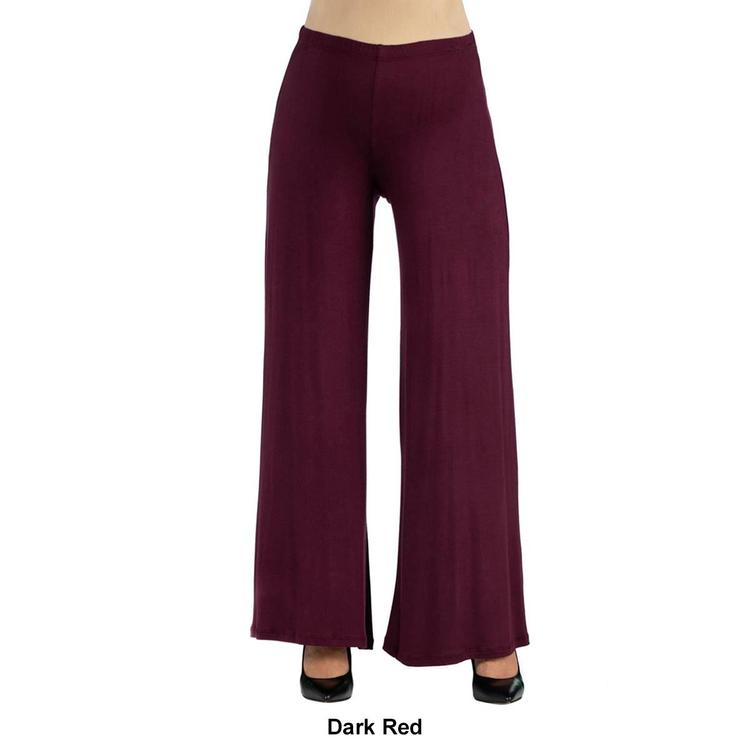 Plus Size 24/7 Comfort Apparel Palazzo Maternity Pants