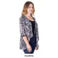 Womens 24/7 Comfort Apparel Geometric Open Cardigan - image 3