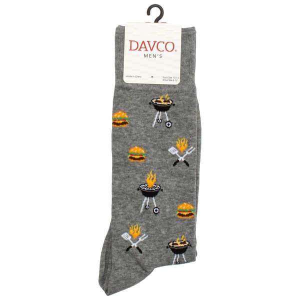 Mens Davco(R) Barbecue Crew Socks - image 