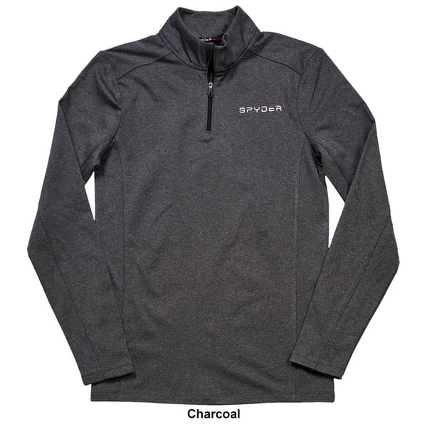 Mens Spyder Long Sleeve 1/4 Zip Color Block Jersey Tee