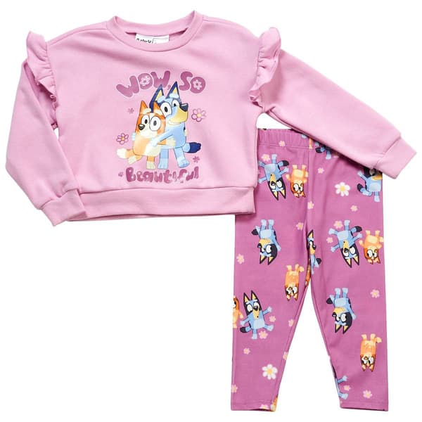Toddler Girl Disney Bluey Sweatshirt & Leggings Set - image 