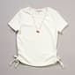Girls (7-12) Dream Girl Side Cinch Tee w/ Wiener Dog Necklace - image 2
