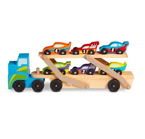 Melissa &amp; Doug(R) Mega Race-Car Carrier - image 