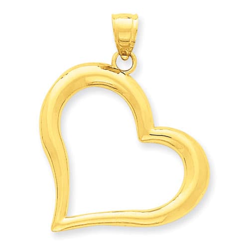 Gold Classics(tm) 14kt. Yellow Gold Polished Heart Pendant - image 