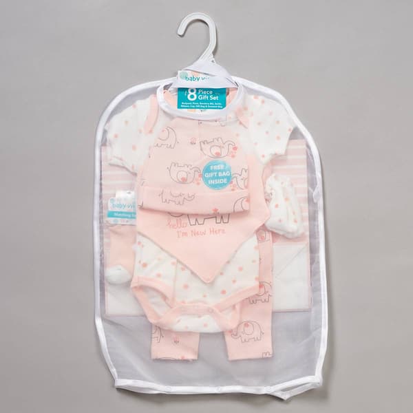 Baby Girl (NB-6M) baby views® 8pc. Dot Elephant Hanging Gift Set