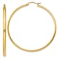 Gold Classics(tm) 50mm. 14kt. Gold Polished Hoop Earrings - image 1
