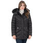 Womens Nine West Faux Fur Trimmed Hood Puffer Coat - image 1