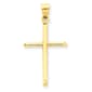 Unisex Gold Classics(tm) Pressed 14kt. Gold Cross Pendant - image 1