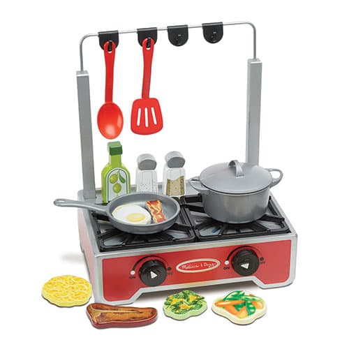Melissa &amp; Doug® Deluxe Wooden Cooktop Set