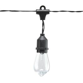Alpine 10pc Vintage Edison Bulb String Lights w/ Timer & LEDs