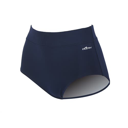 Womens Dolfin® Solid Conservative Brief Swim Bottoms - Navy