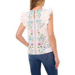 Womens Cece Sleeveless Allover Embroidered Blouse