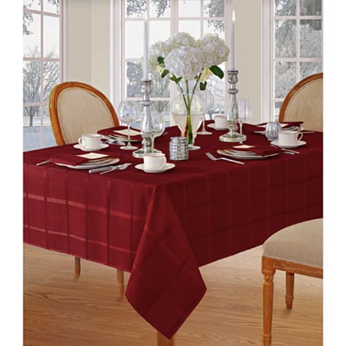 Elrene Elegance Plaid Tablecloth