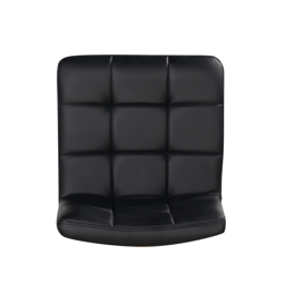 Linon Home Decor Brandt Black Faux Leather Adjustable Barstool