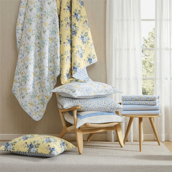 Laura Ashley Poppy Meadow Reversible Qulit Set