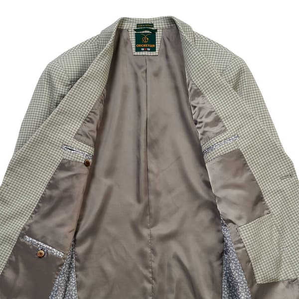 Mens Cricketeer Green Check Sport Coat